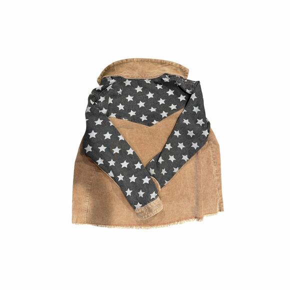 NWT Artistic Works by Lu Corduroy Star Patch Jacket Small - Picture 5 of 5